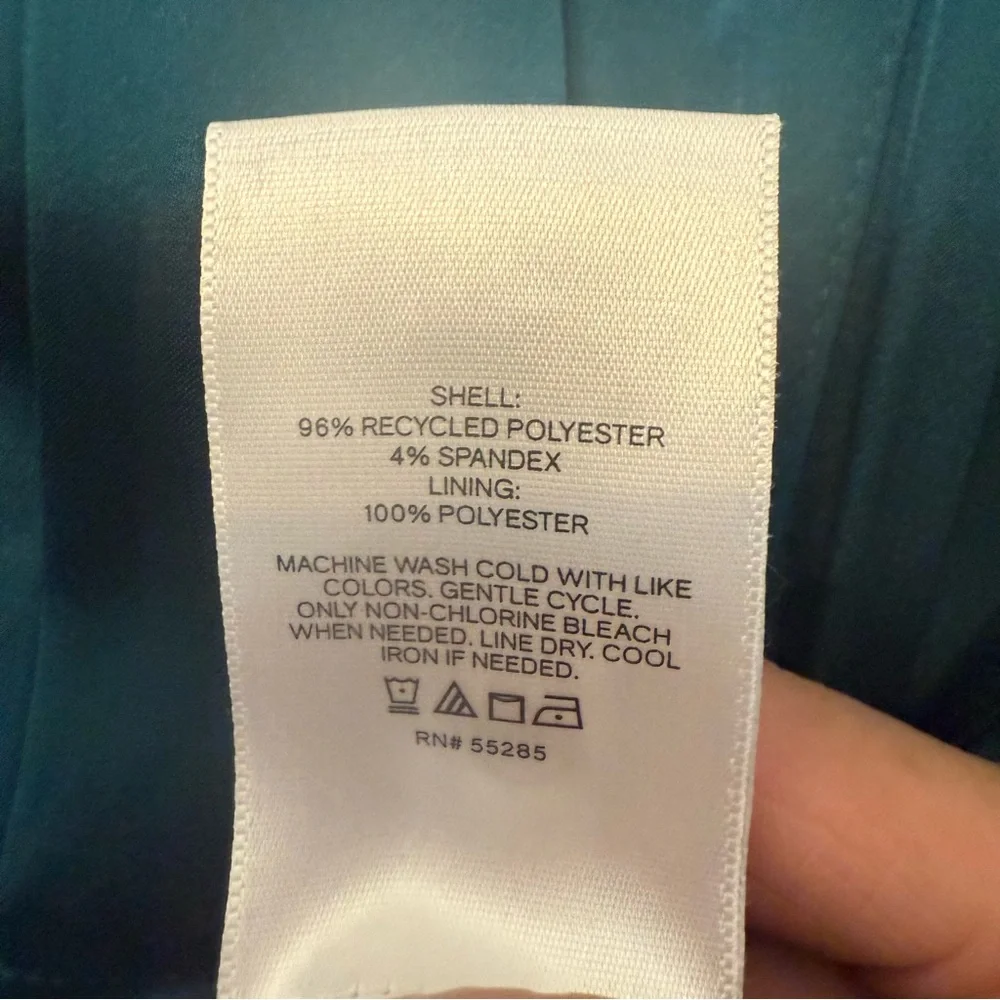 Express Deep Teal Button-Up Jumpsuit XL - Picture 12 of 12